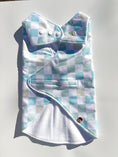 Load image into Gallery viewer, Water Repellant Aqua Checks Dog Jacket