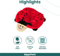 Load image into Gallery viewer, Squeaky Lady Bug Dog Toy