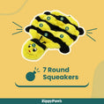 Load image into Gallery viewer, Squeaky Bee Dog Toy