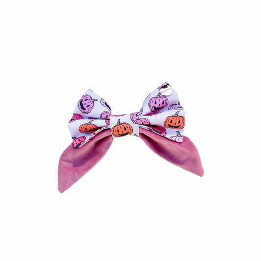 Spooky Pumpkins Dog Sailor Bow
