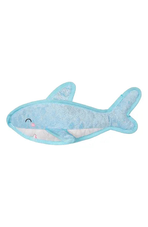 Shark Plush Dog Toy