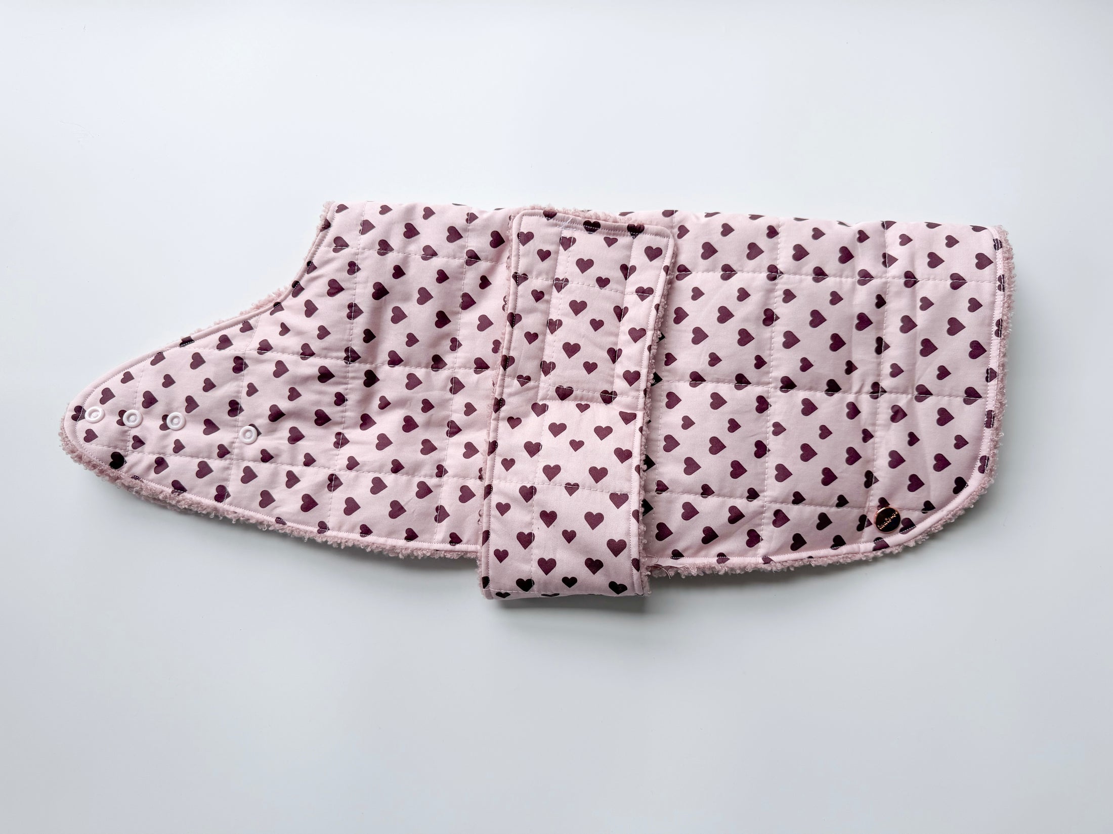 Luxe Dog Jacket Pink Hearts