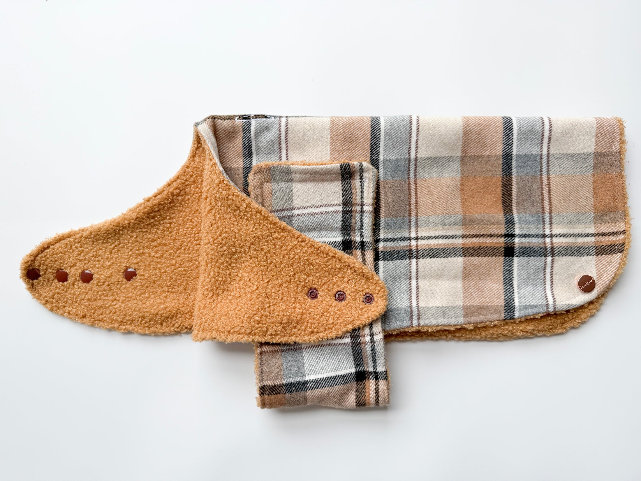 Luxe Flanno Print Dog Jacket