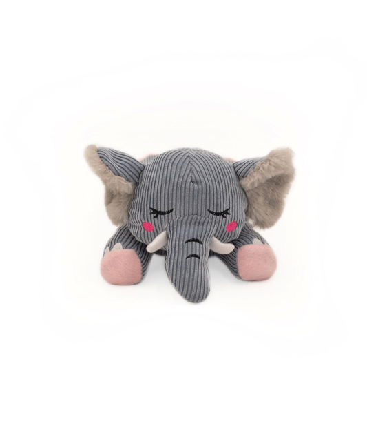 Silent Squeaker Elephant Plush Dog Toy
