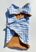 Load image into Gallery viewer, Blue Gingham Dog Jacket
