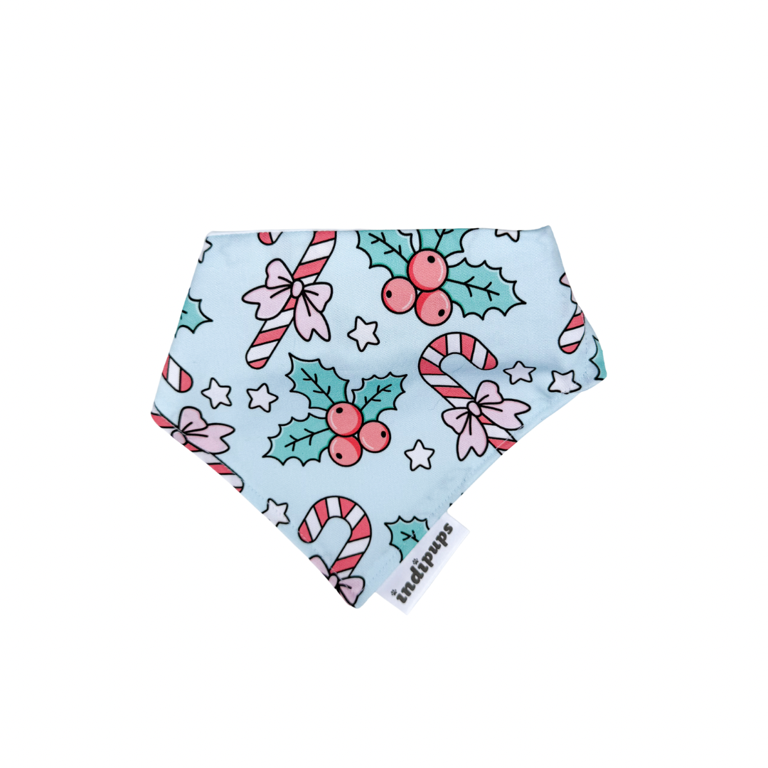 Blue Candy Canes Scrunchdana