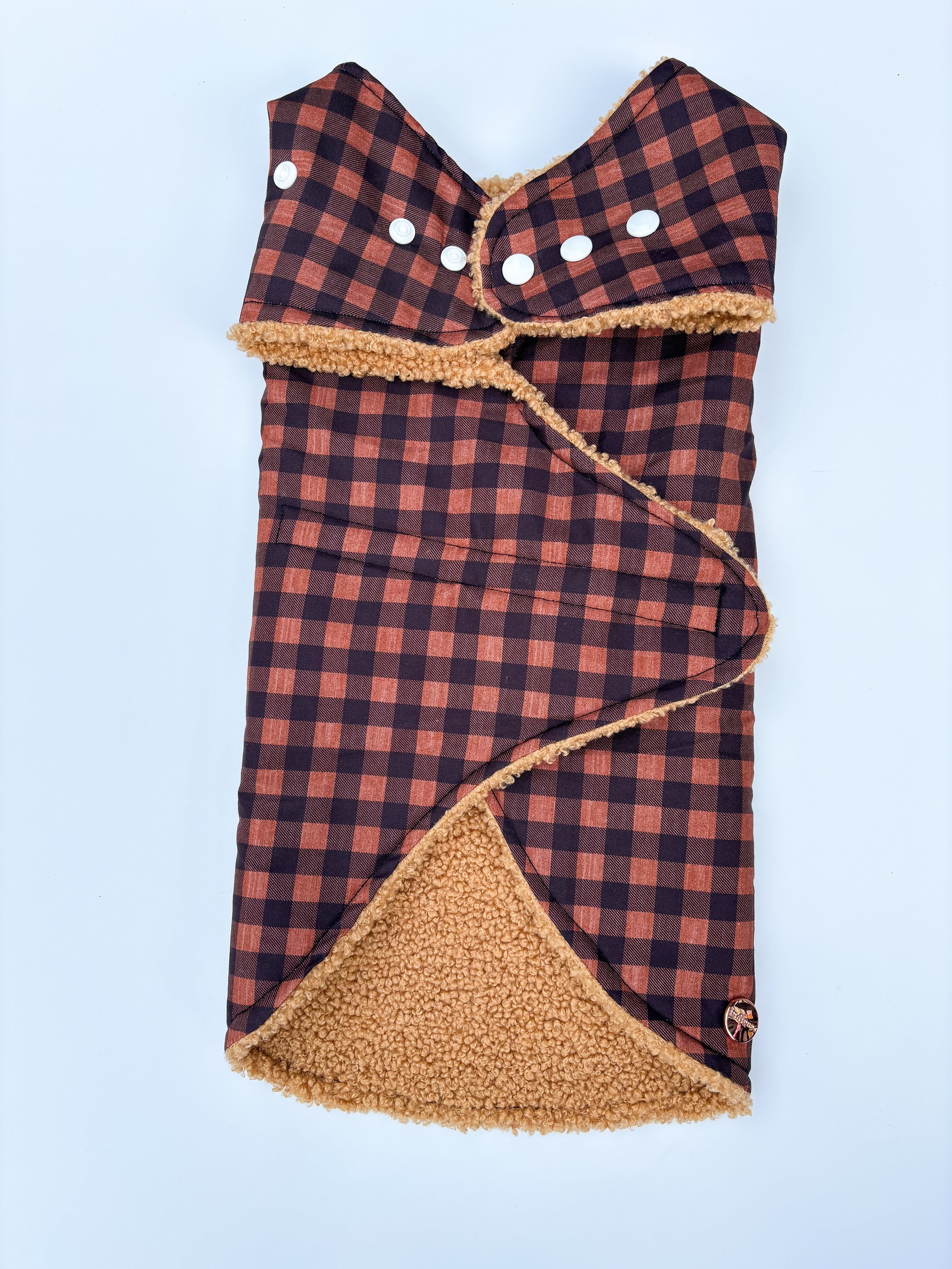 Autumn Gingham Dog Jacket