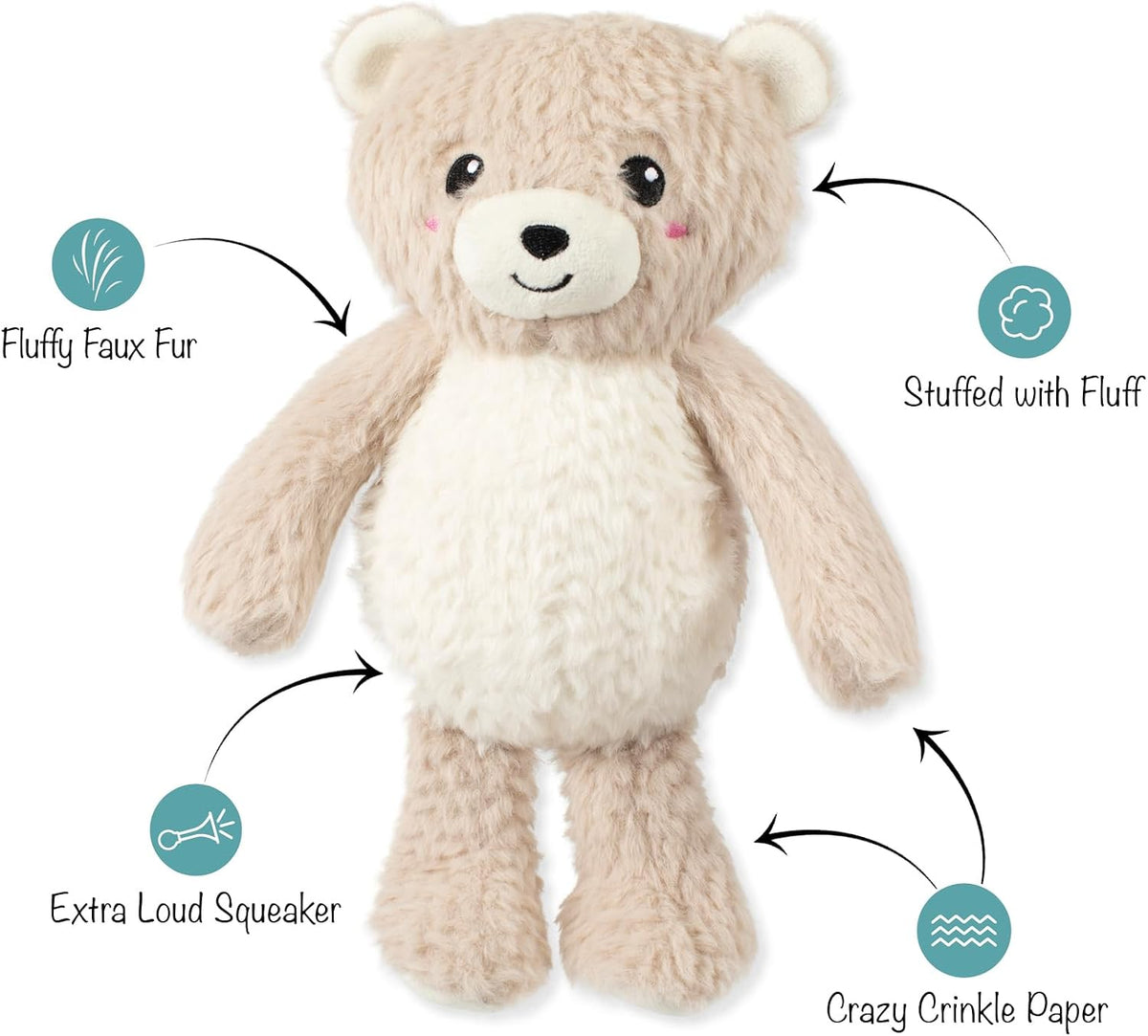 Teddy Plush Dog Toy