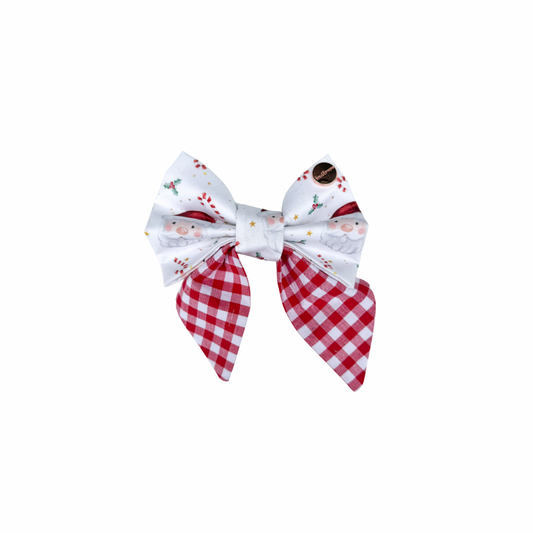 Santa Gingham 2.0 Sailor Bow