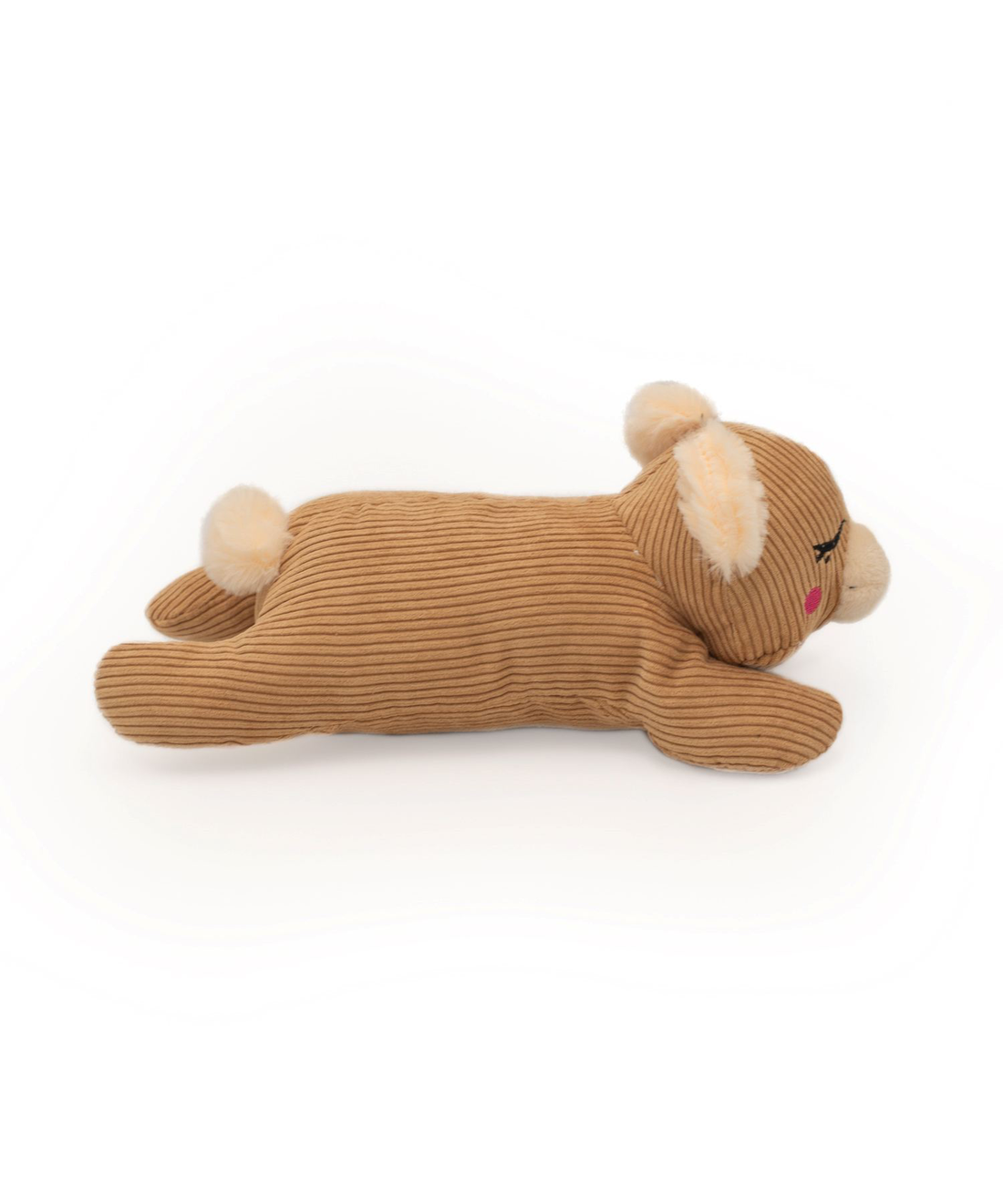 Silent Squeaker Bear Plush Dog Toy