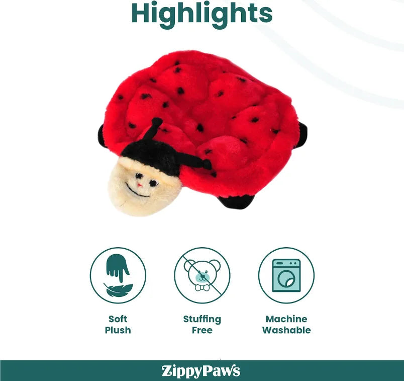 Squeaky Lady Bug Dog Toy