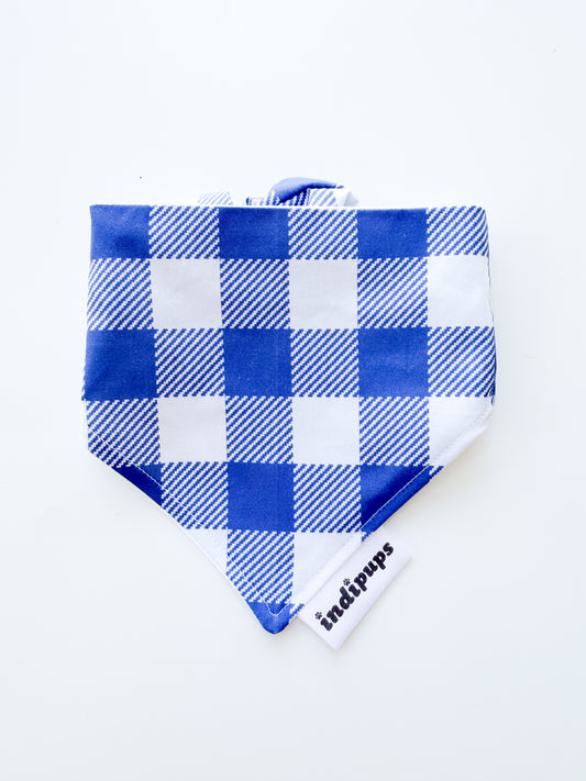 Blue Checks Scrunchdana