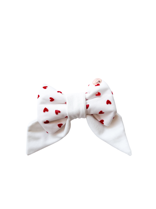 Be my Valentine white Sailor Bow
