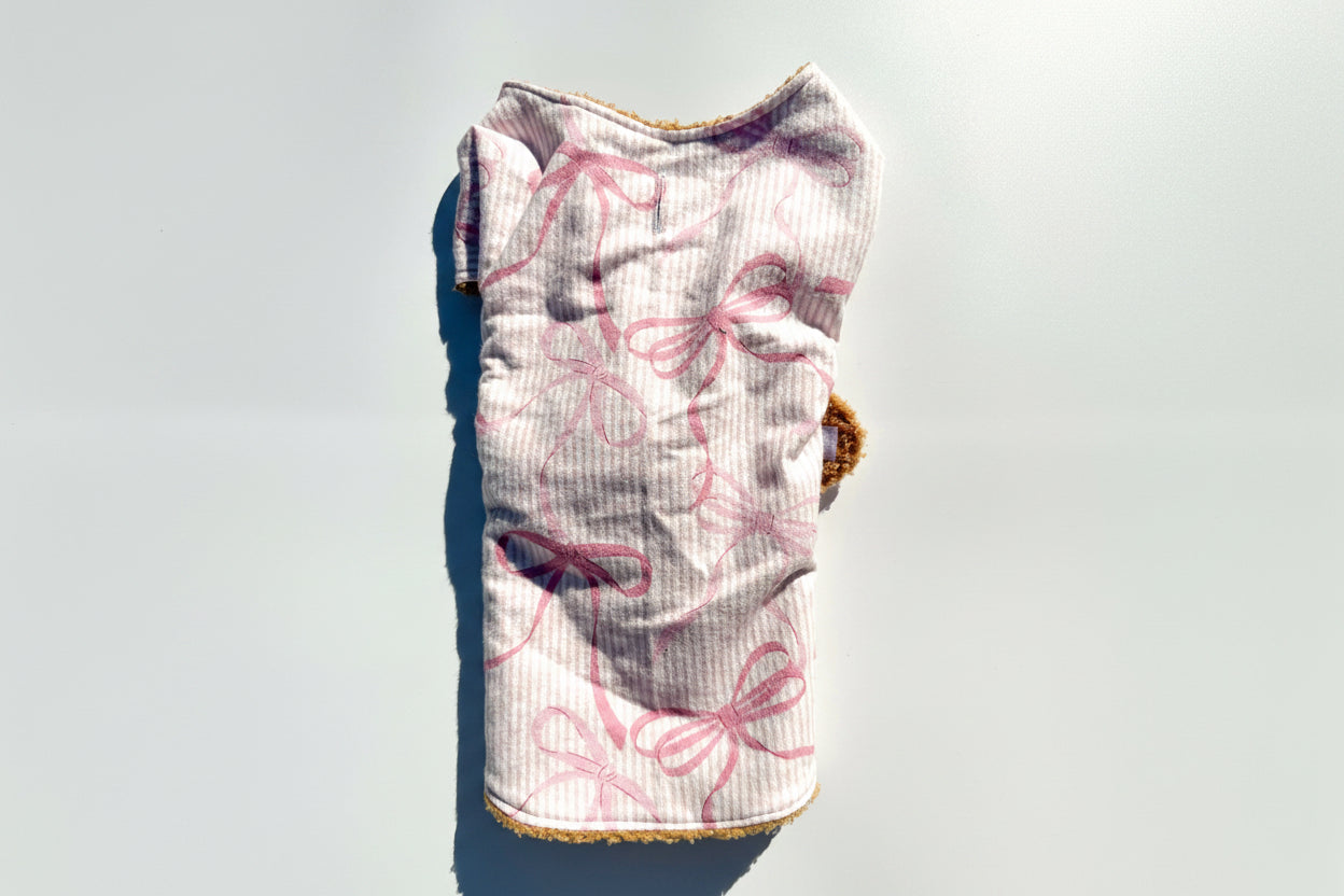 Pink Bows Dog Jacket