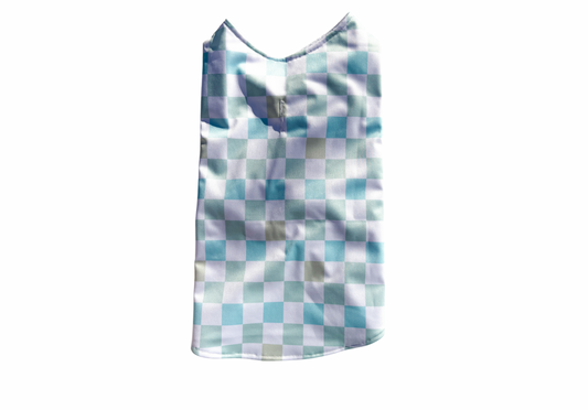 Water Repellant Aqua Checks Dog Jacket