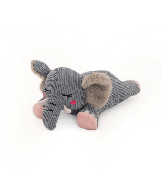 Silent Squeaker Elephant Plush Dog Toy