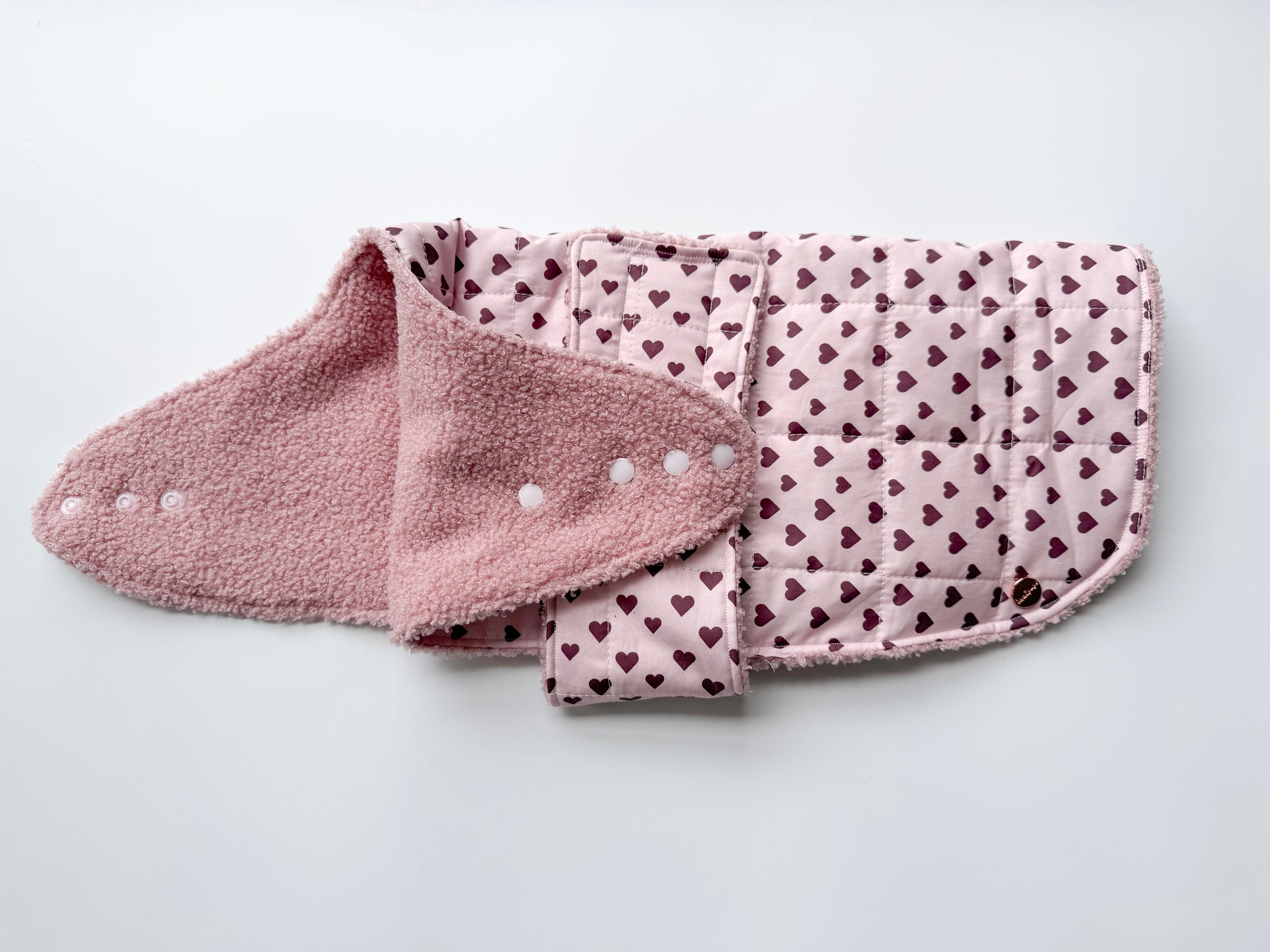 Luxe Dog Jacket Pink Hearts