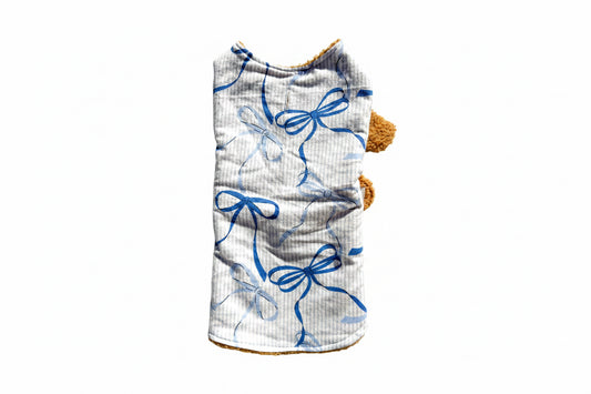 Blue Bows Dog Jacket