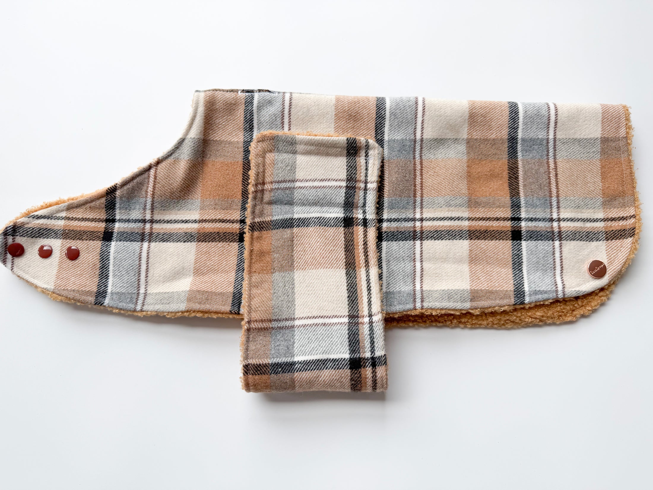 Luxe Flanno Print Dog Jacket