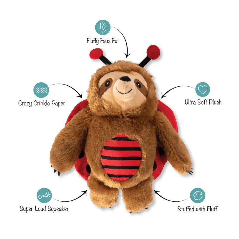 Ladybug Sloth Plush Toy