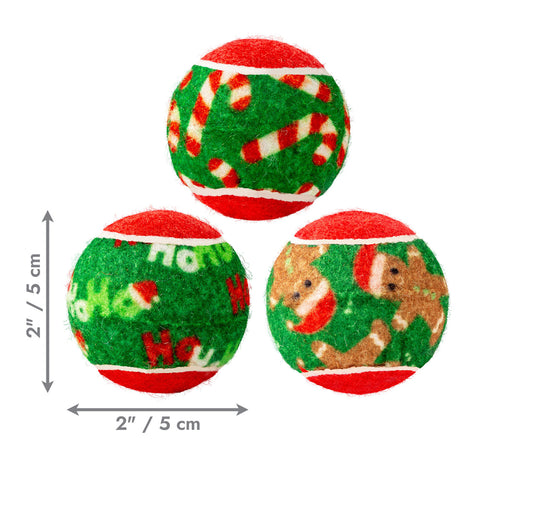 Christmas Tennis Balls Extra Small
