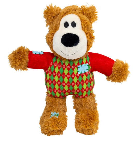 Christmas Kong Wild Knots Bear Toy small size