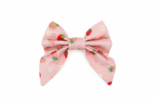 Strawberry Kisses Sailor Bow