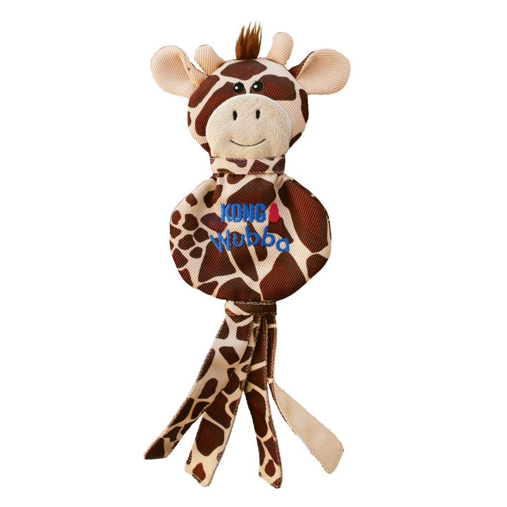 Kong Wubba No Stuffing Giraffe Dog Toy