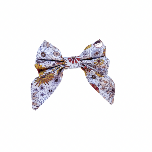 Funky Florals Sailor Bow