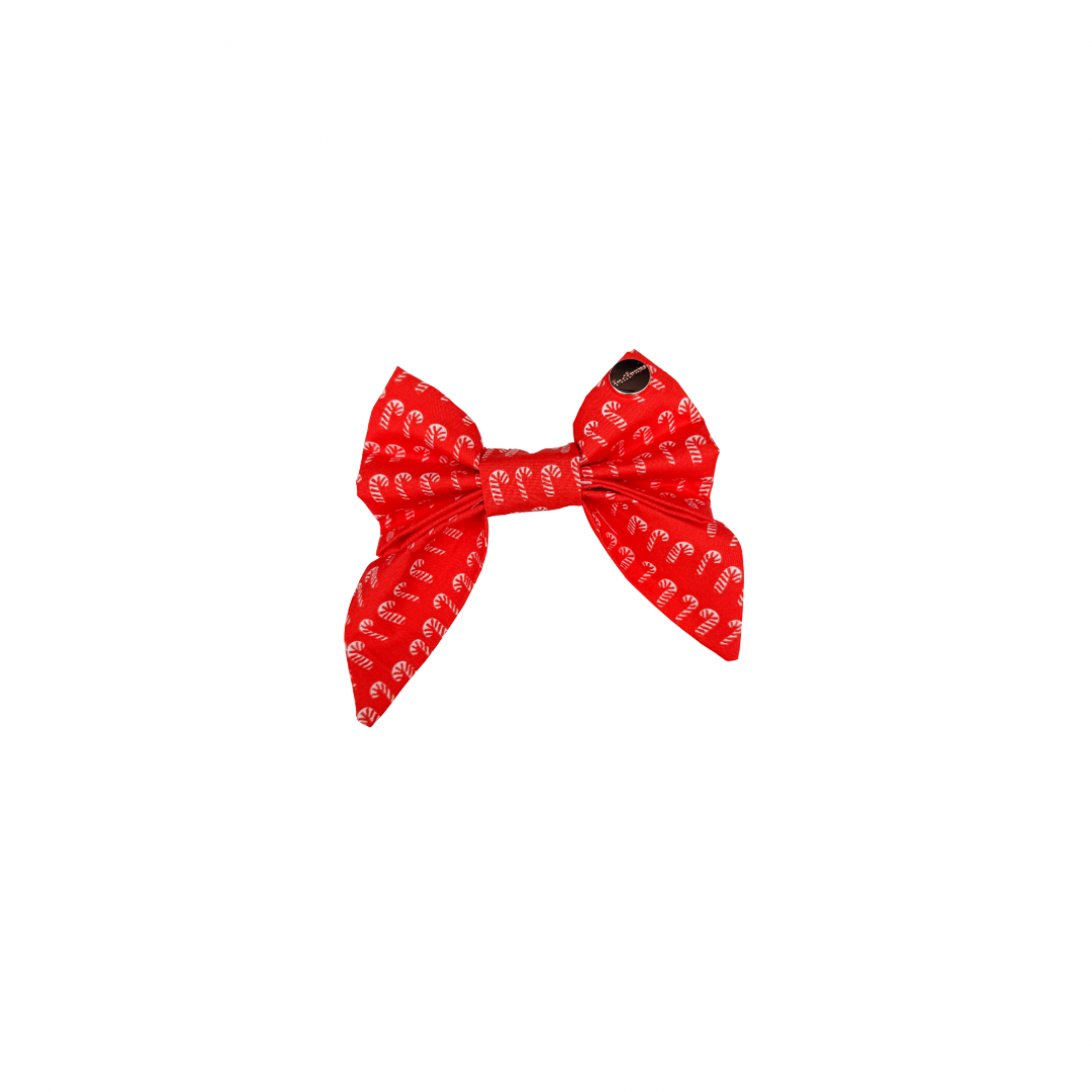 Red Candy Canes Sailor Bow