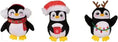 Load image into Gallery viewer, Mini Christmas Penguin Plush Dog Toys 3 pack
